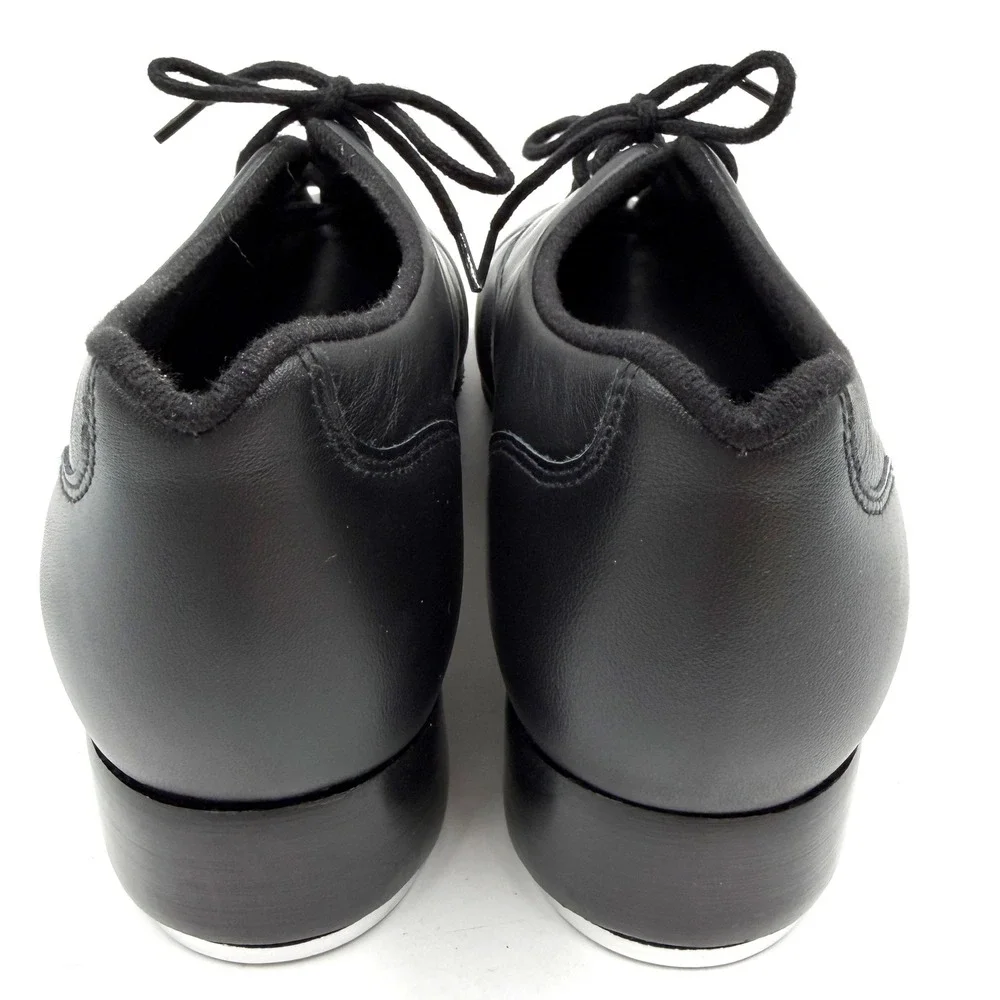 Bloch Respect Tap Shoes Black Leather Oxford Dance Women Size 8 NARROW